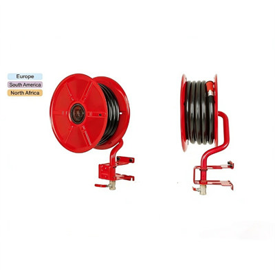 Dæmi um-Stór brunaslöngu geymsluhjól